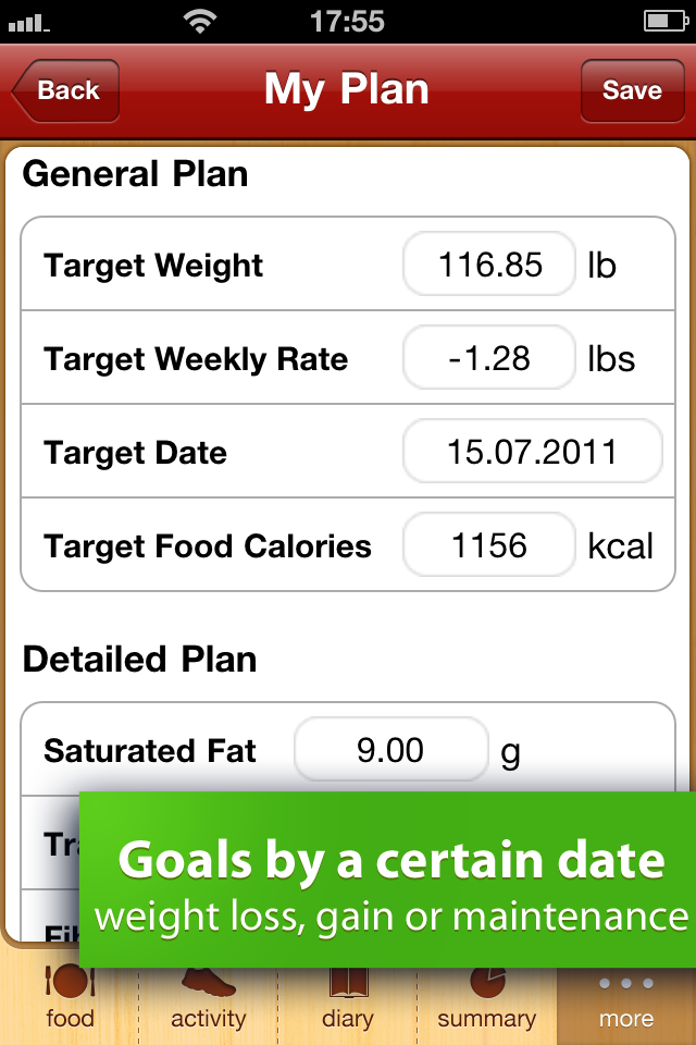 Calorie Counter: diets & activities Screenshot 2